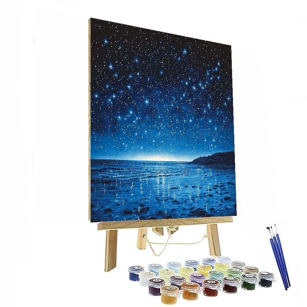 Ansel Adams Inspired Elegant Starlit Sky  Paint By Numbers