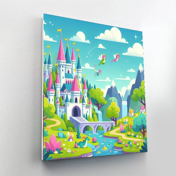 Magical Enchanted Land Paint By Numbers