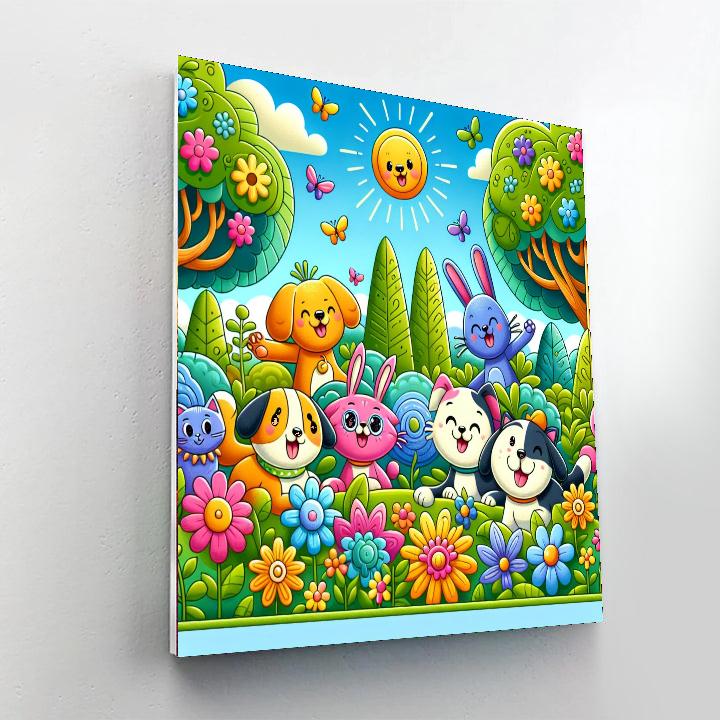 The Happy Pet Adventure DIY Paint By Numbers