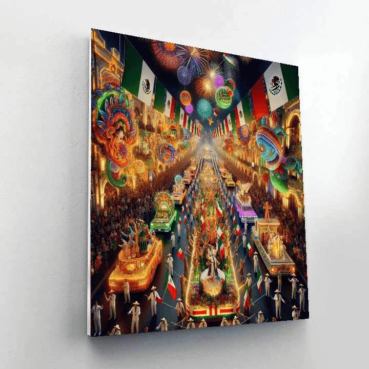 Día De La Independencia Number Painting