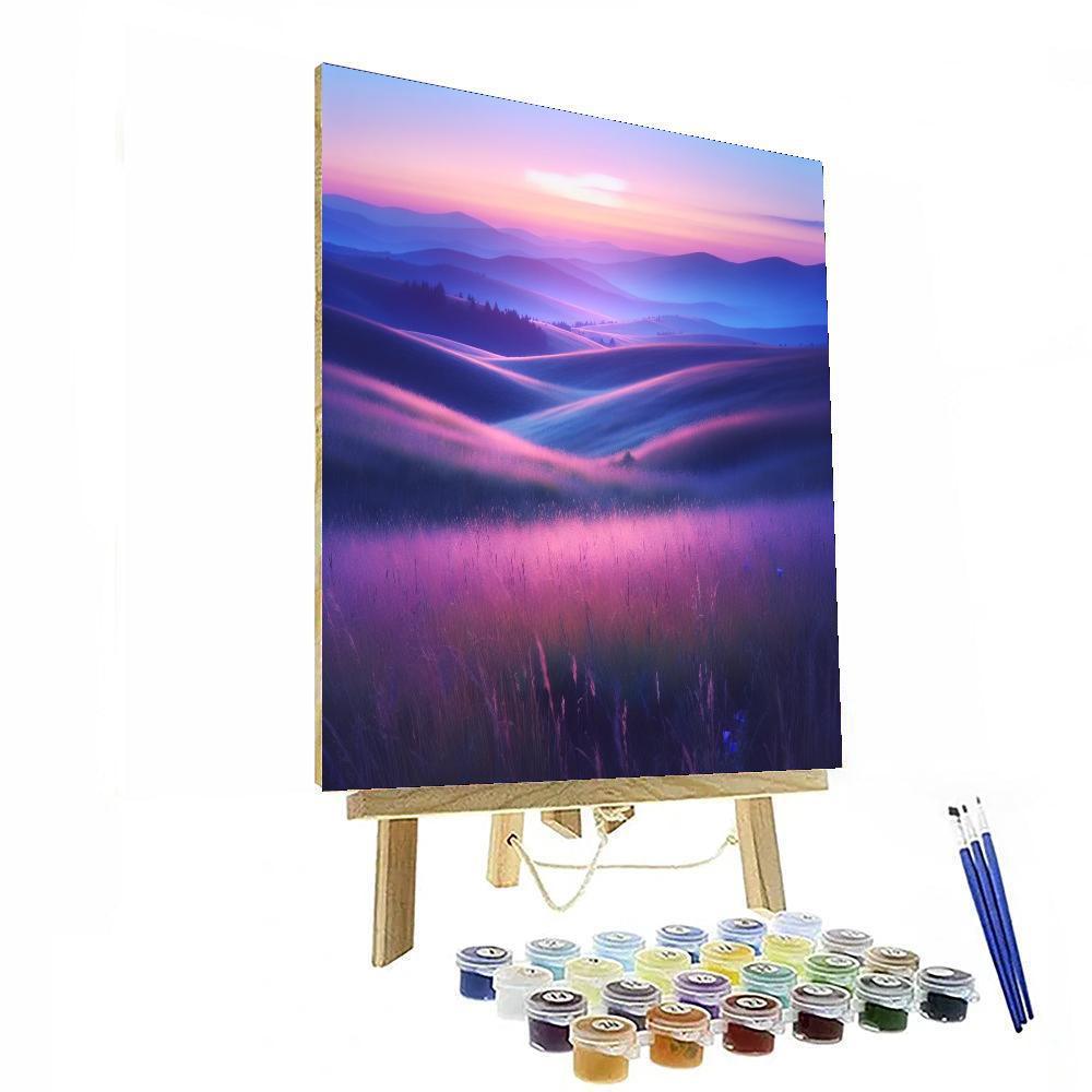 Dreamy Twilight Meadows Painting By Numbers Kit