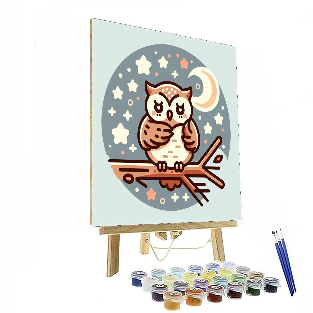Clever Owls Paint By Numbers Art