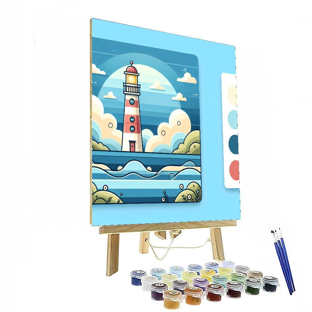 Bright Lighthouse Paint By Color