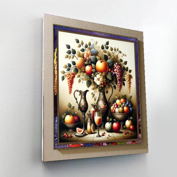 Opulent Orchard Wall Art Painting Number Kit