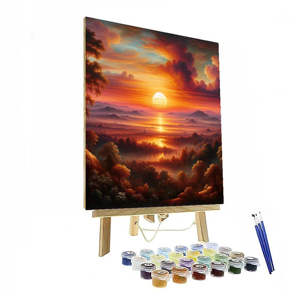Eternal Sunset Glow Number Painting