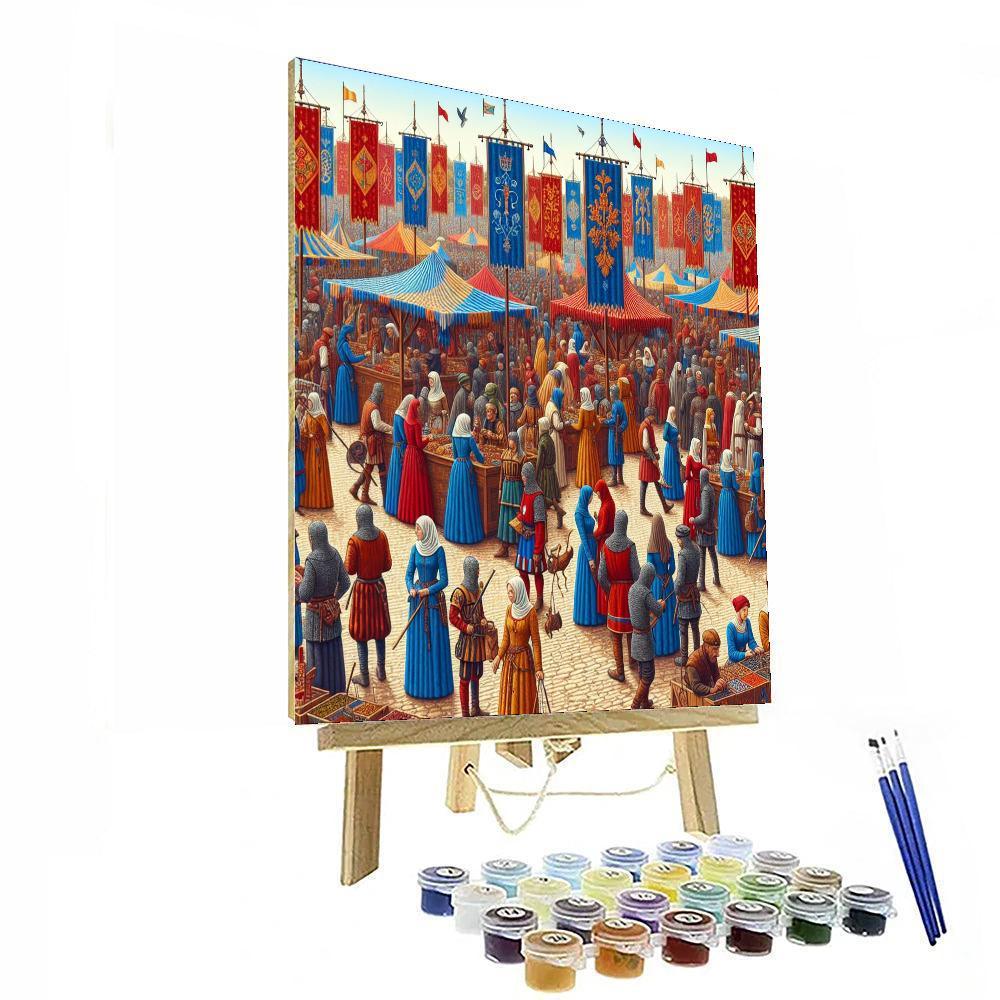 Medieval Festival Pageantry Paint By Numbers Kits