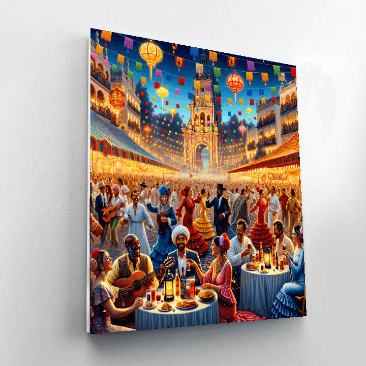 Feria De Málaga - Spain Painting Number Kit