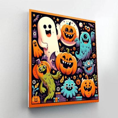 Silly Halloween Fun Number Painting