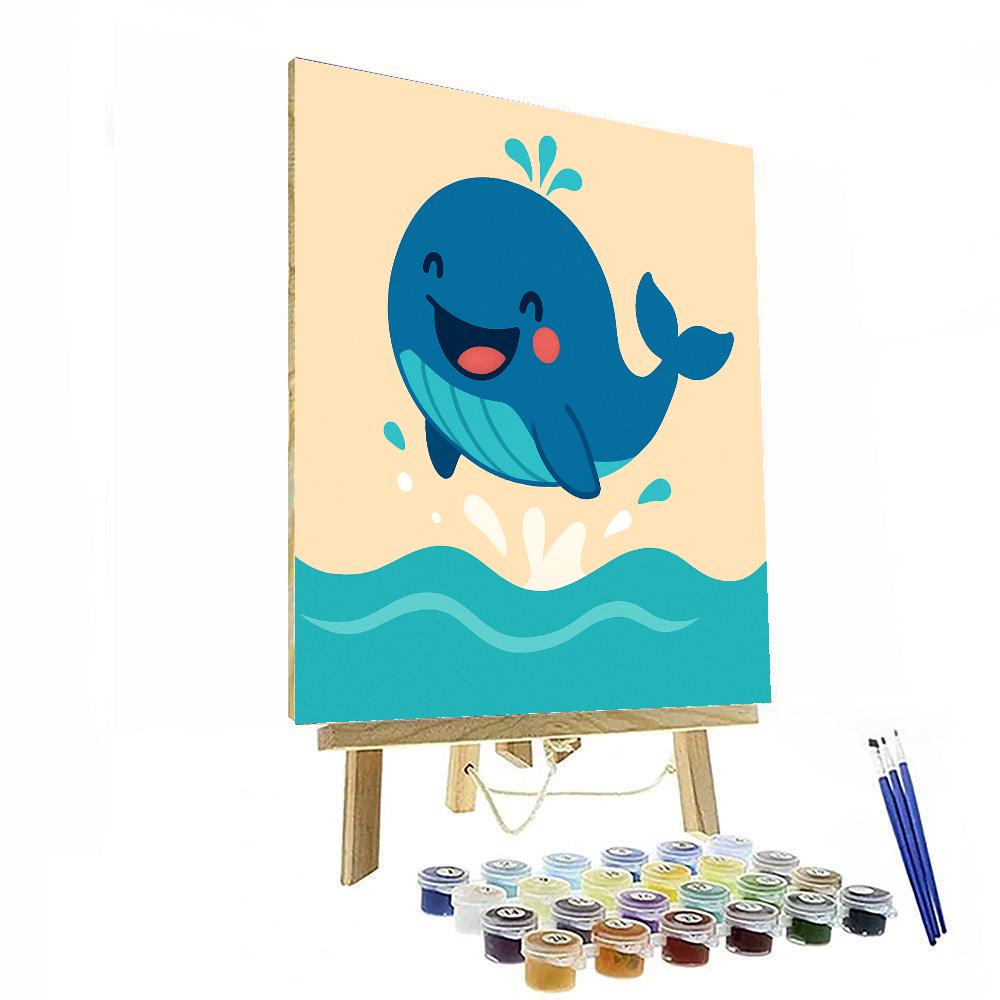 Giggling Whale DIY Paint By Numbers