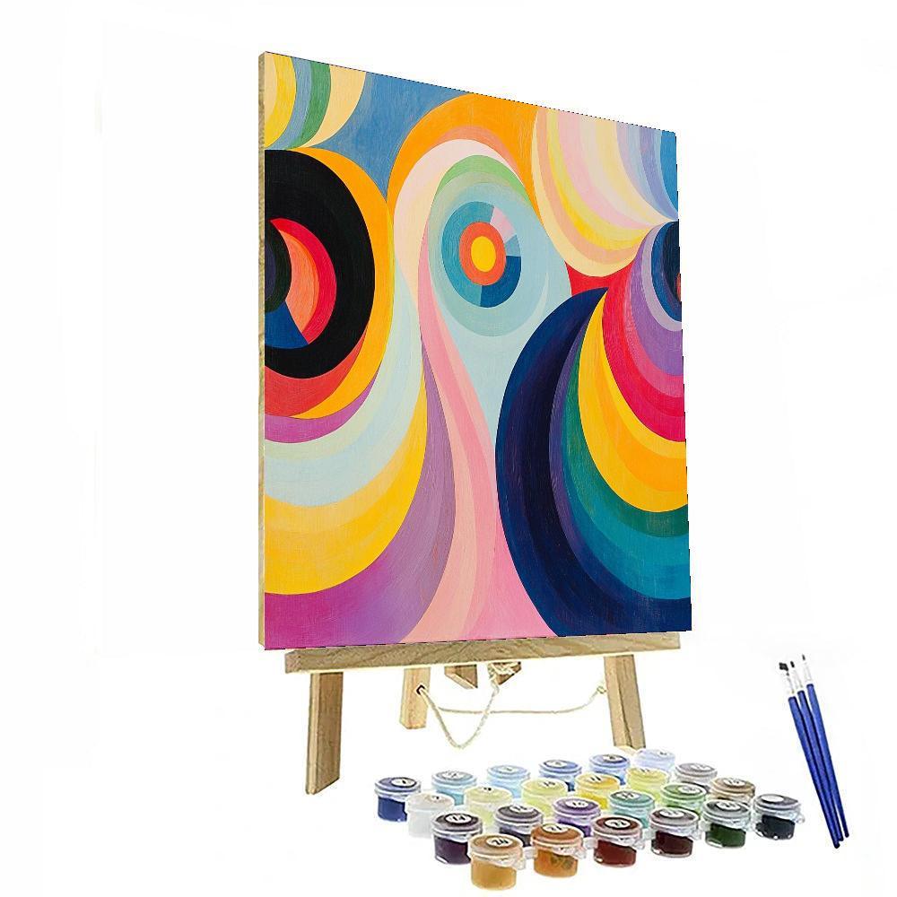 Sonia Delaunay Inspired Artistic Symphony  Paint By Numbers Kits