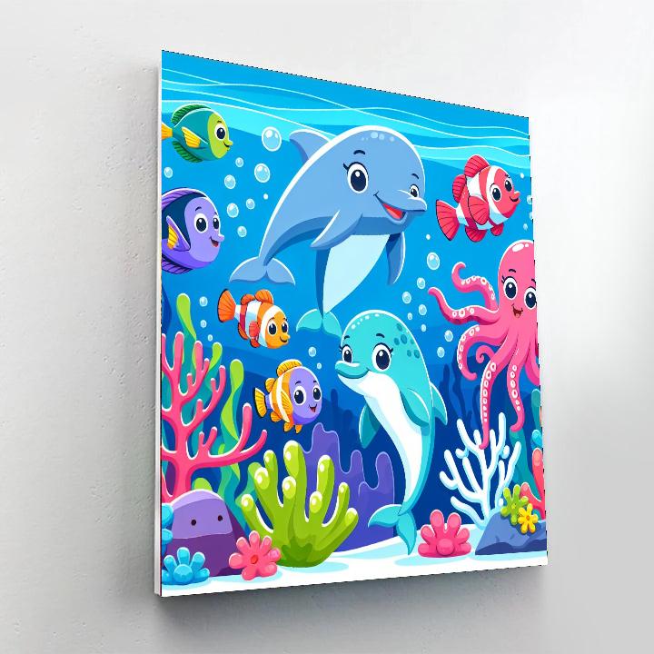 Adventure With Ocean Creatures Numbered Painting Kits