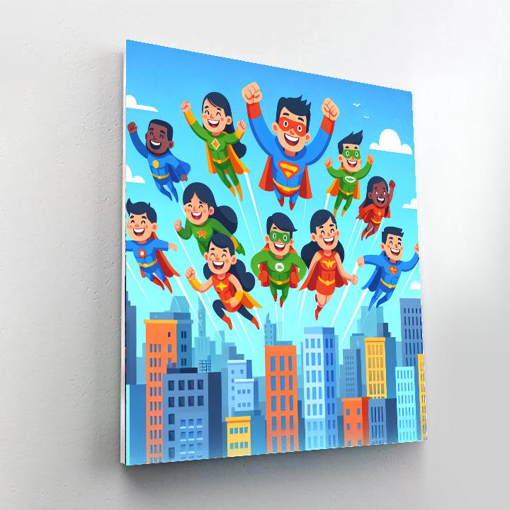 Silly Superhero Adventures Paint By Numbers Kits