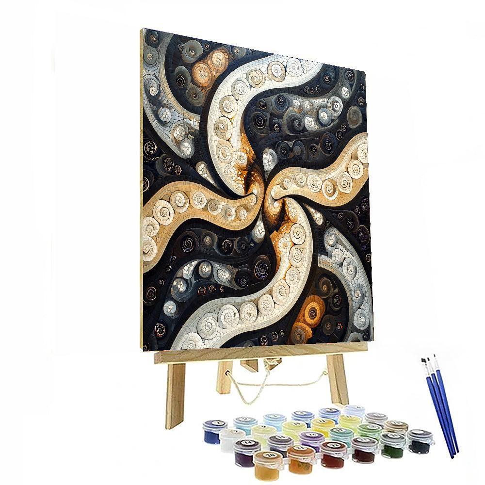 M.C. Escher Inspired Infinite Loops  Number Painting