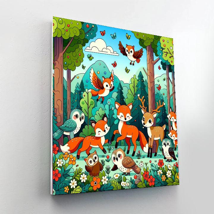 Whimsical Woodland Wonder Paint By Color