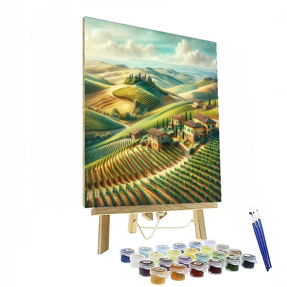 Charming Tuscan Countryside DIY Paint By Numbers