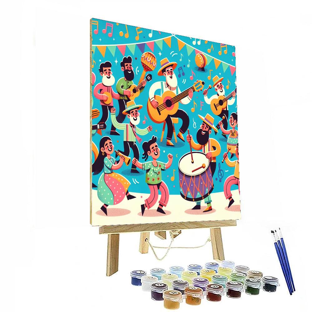 Magic Of Music Festival Painting Number Kit