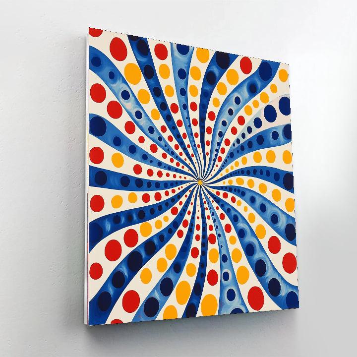 Yayoi Kusama Inspired Infinity Dreams  DIY Paint By Numbers