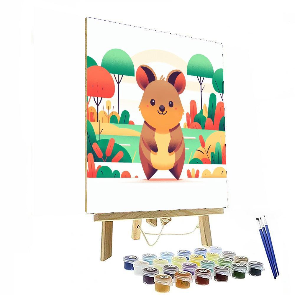 Quirky Quokka Fun Number Painting