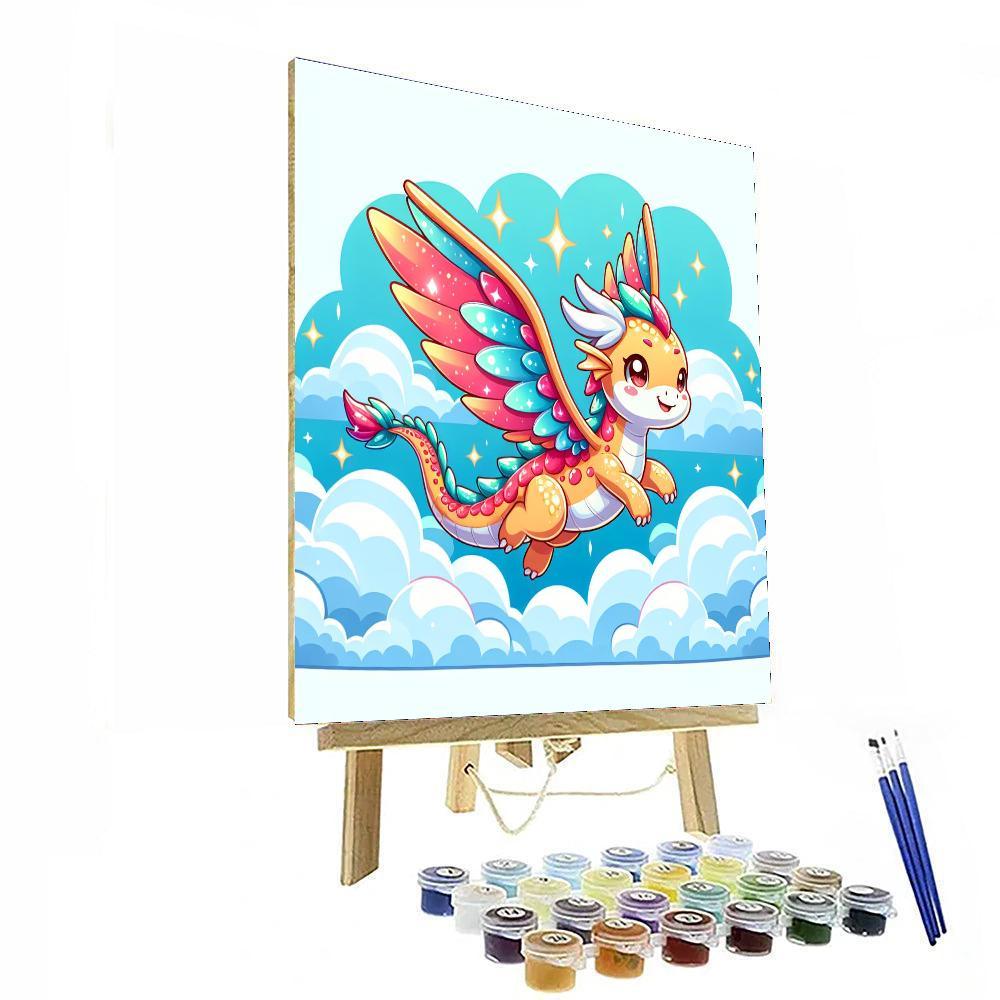 Sparkly Dragon Painting Number Kit