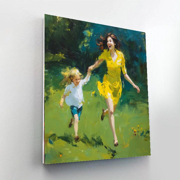 Joyful Moments With Mom Painting Number Kit