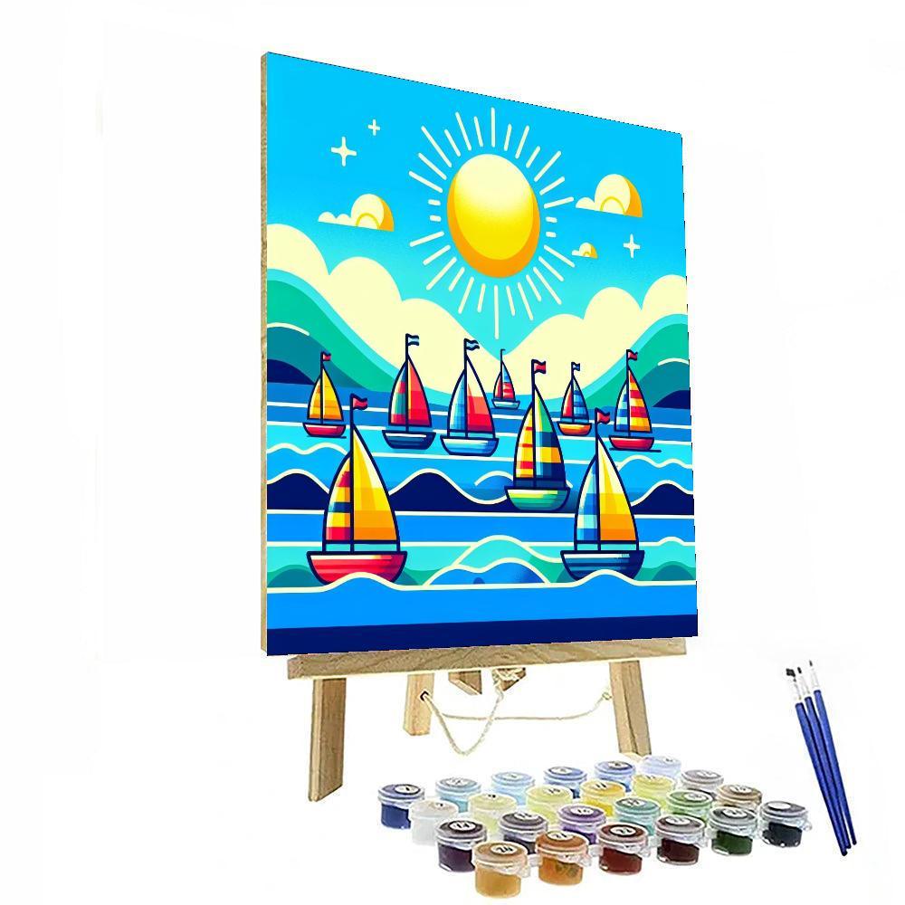 Sailing On Sunshine Paint By Numbers Art