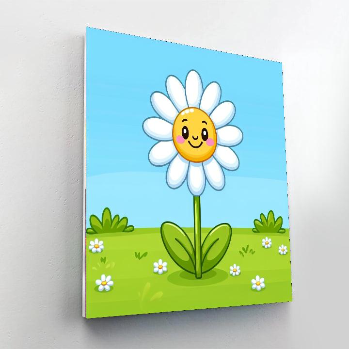 Delightful Daisy Number Painting