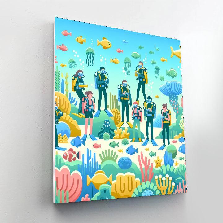 Underwater Kingdom Expedition Numbered Painting Kits