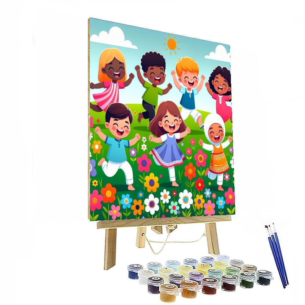 Joyful Springtime Celebration Paint By Numbers Art