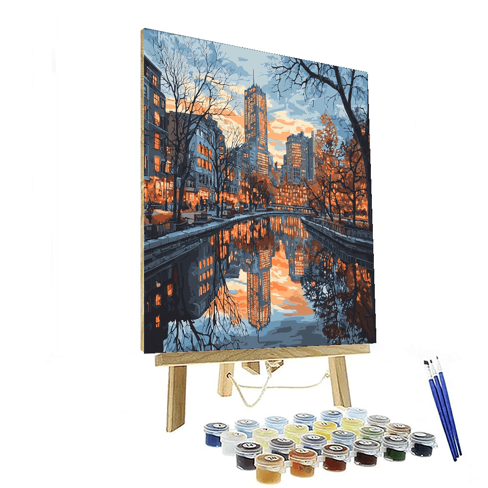 Edward Hopper Inspired City Reflections  Paint By Color