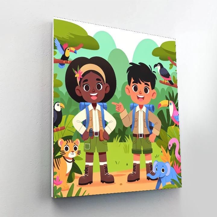 Exploring The Amazon Rainforest Numbered Painting Kits