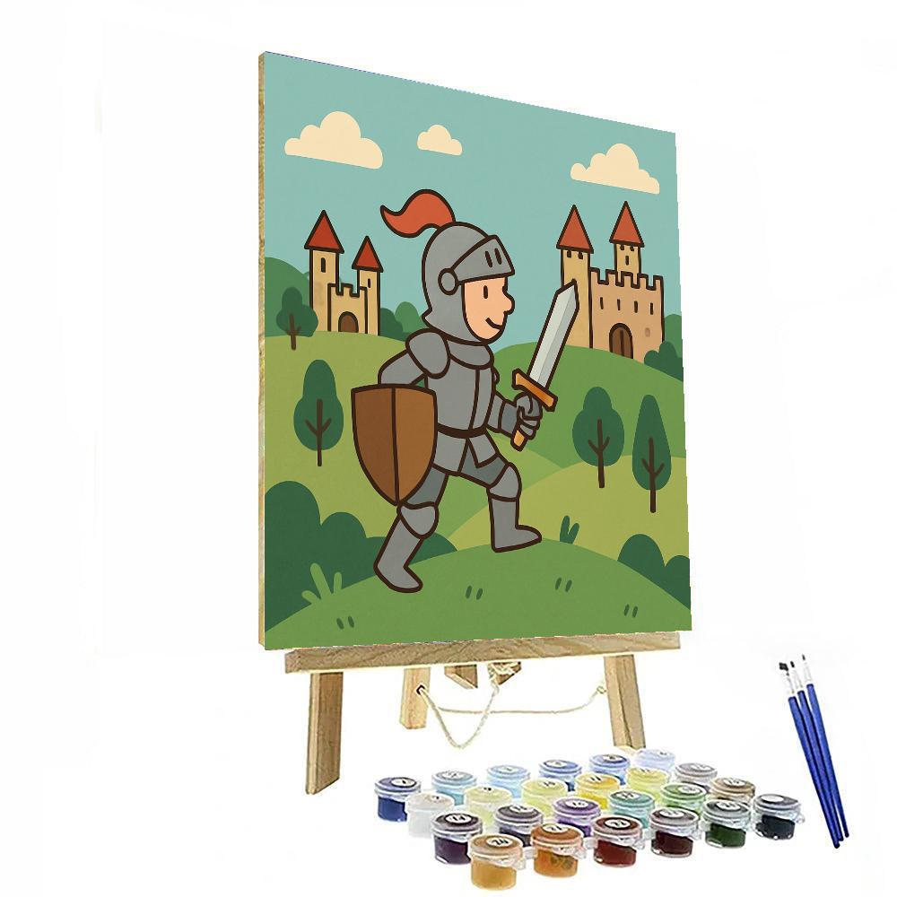 Knight's Magical Quest DIY Paint By Numbers