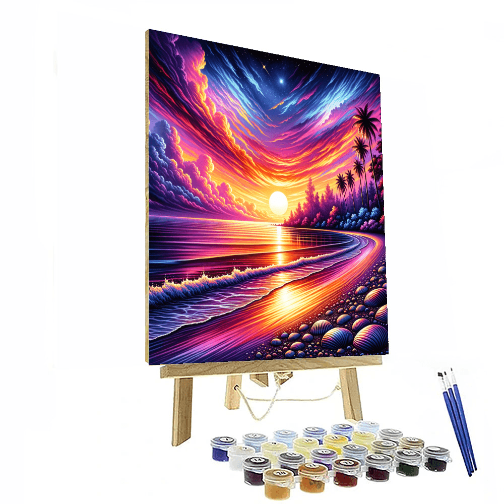 Tropical Sunset - DIY Painting By Numbers Kit – Artistry Rack