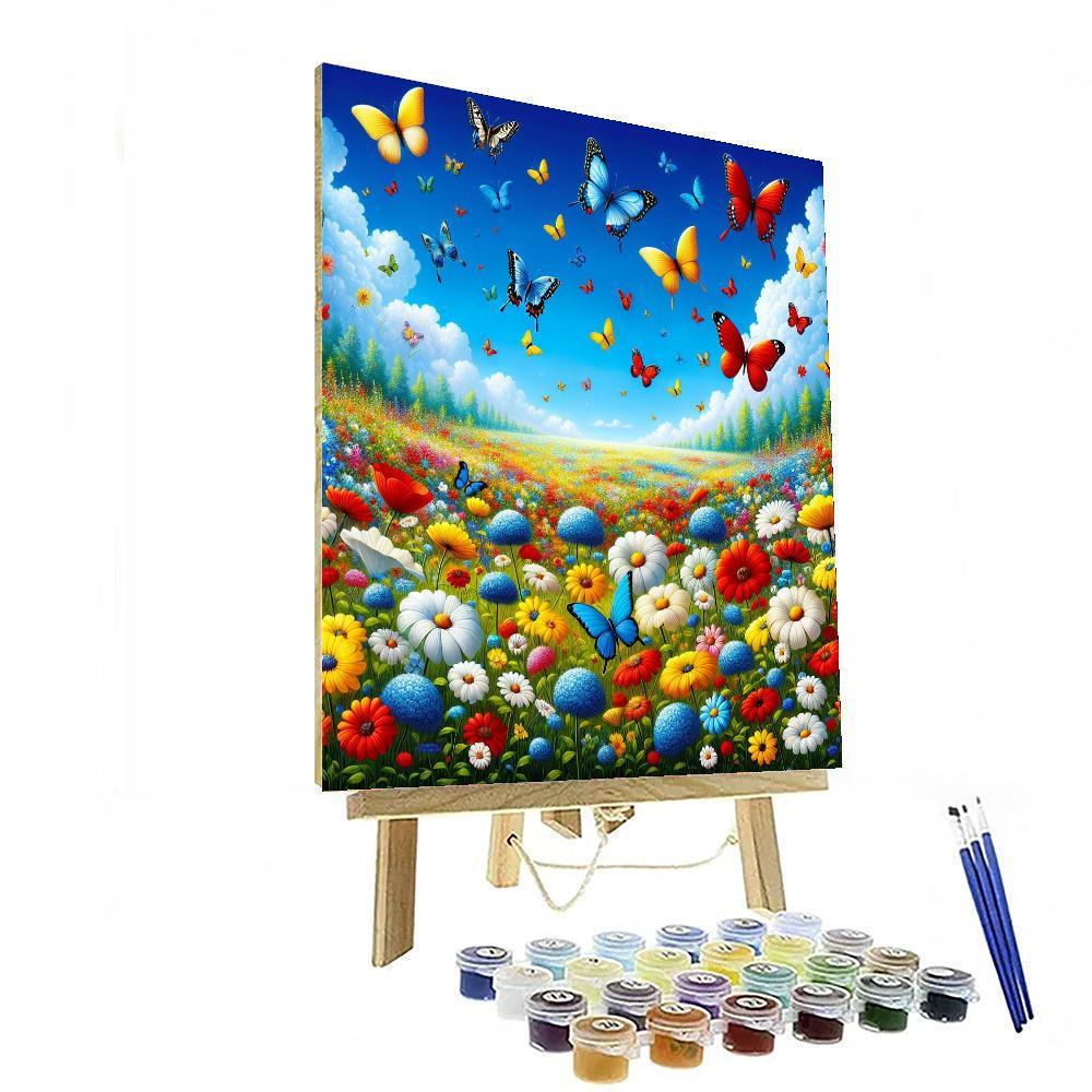 Charming Summer Meadow DIY Paint By Numbers