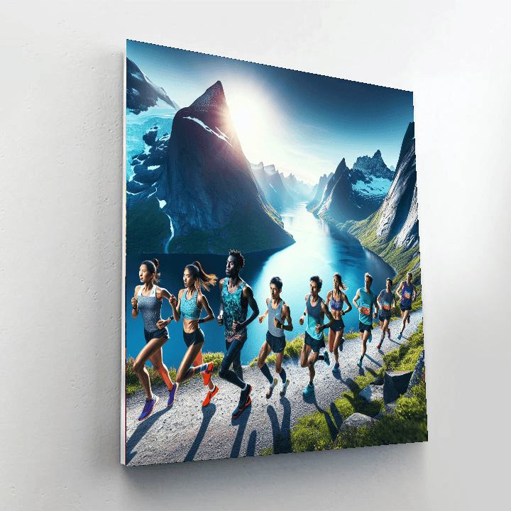 Midnight Sun Marathon - Tromsø, Norway Number Painting