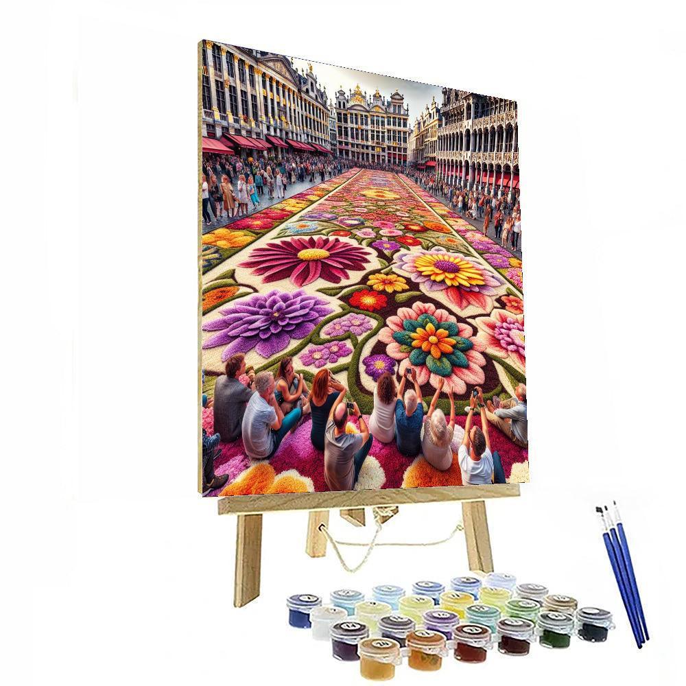 The Flower Carpet Of Brussels Painting Number Kit