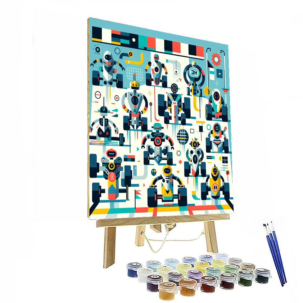 Robotic Racing League Paint By Numbers Art