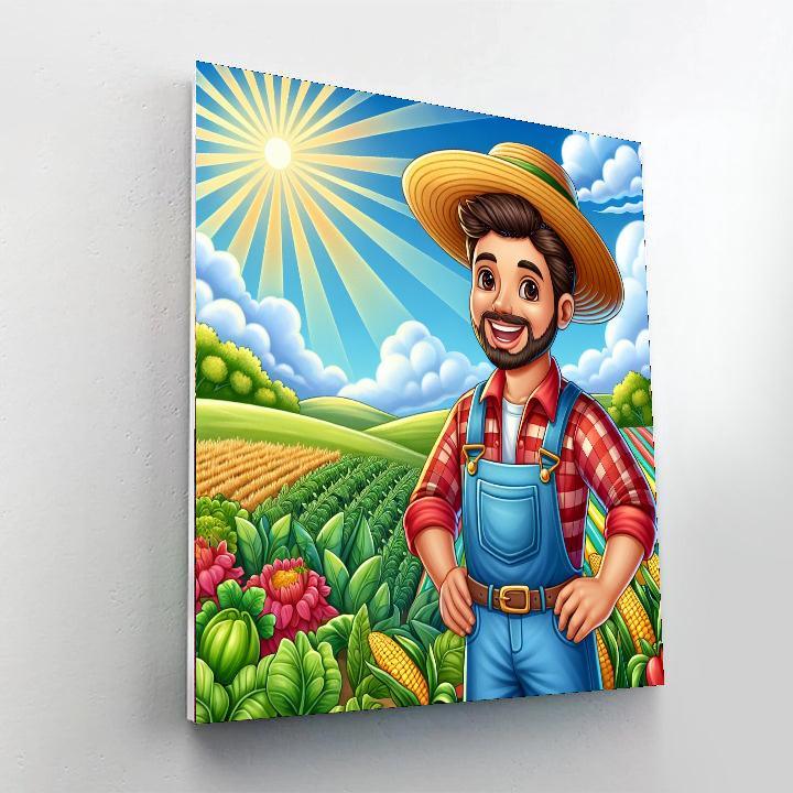 Jolly Farmer DIY Paint By Numbers