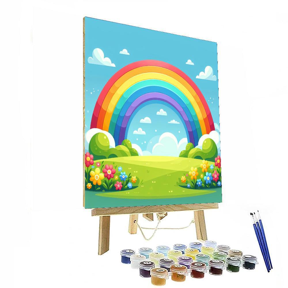Dazzling Rainbow Painting By Numbers Kit