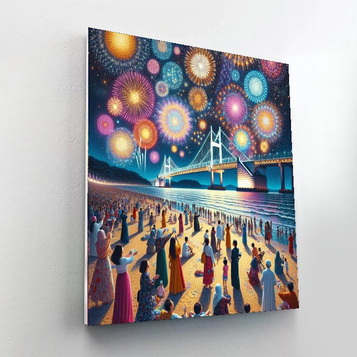 Busan Fireworks Festival - South Korea Paint By Number