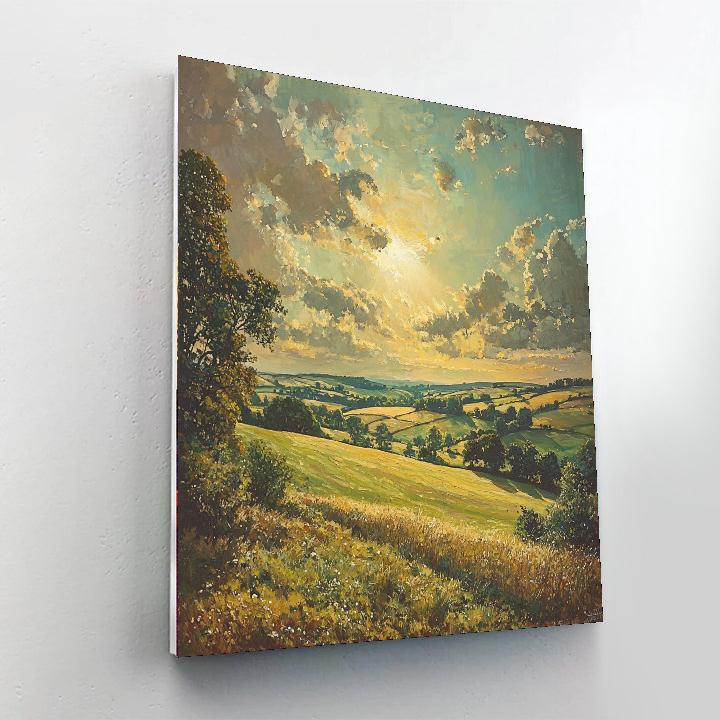 John Constable Inspired Sunlit Countryside Escape  Paint By Numbers