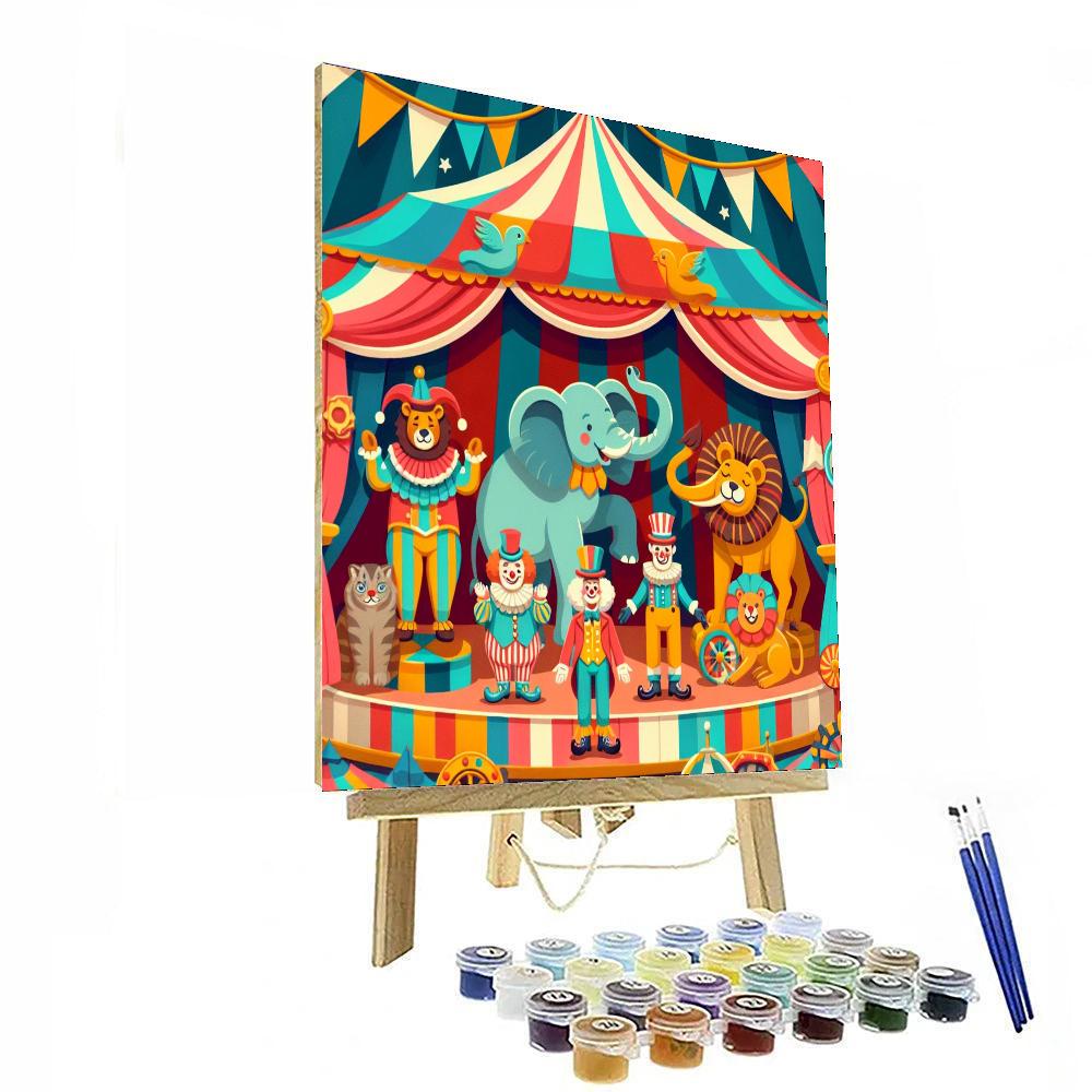 The Great Animal Circus DIY Paint By Numbers