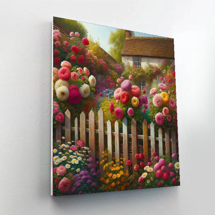 Cottage Garden Tranquility DIY Paint By Numbers