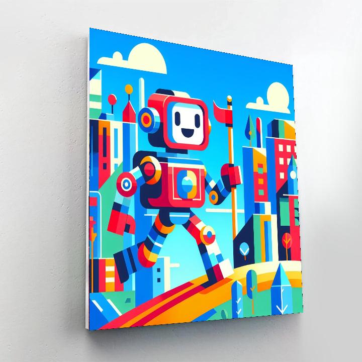 Brave Robot Paint By Number