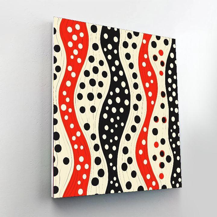 Yayoi Kusama Inspired Ethereal Dots Symphony  Paint By Number