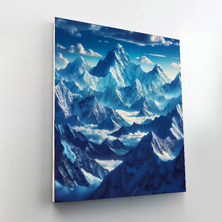 Majestic Himalayan Peaks DIY Paint By Numbers