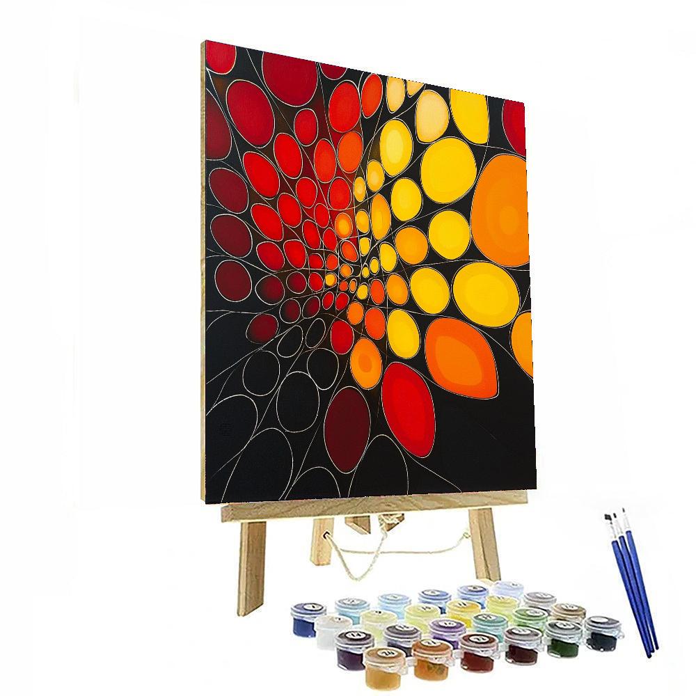 Yayoi Kusama Inspired Infinite Connection  DIY Paint By Numbers