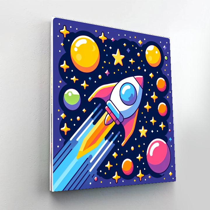 Splendid Spaceship Number Painting