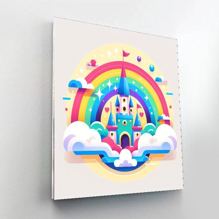 Floating Fairy Castle Paint By Number