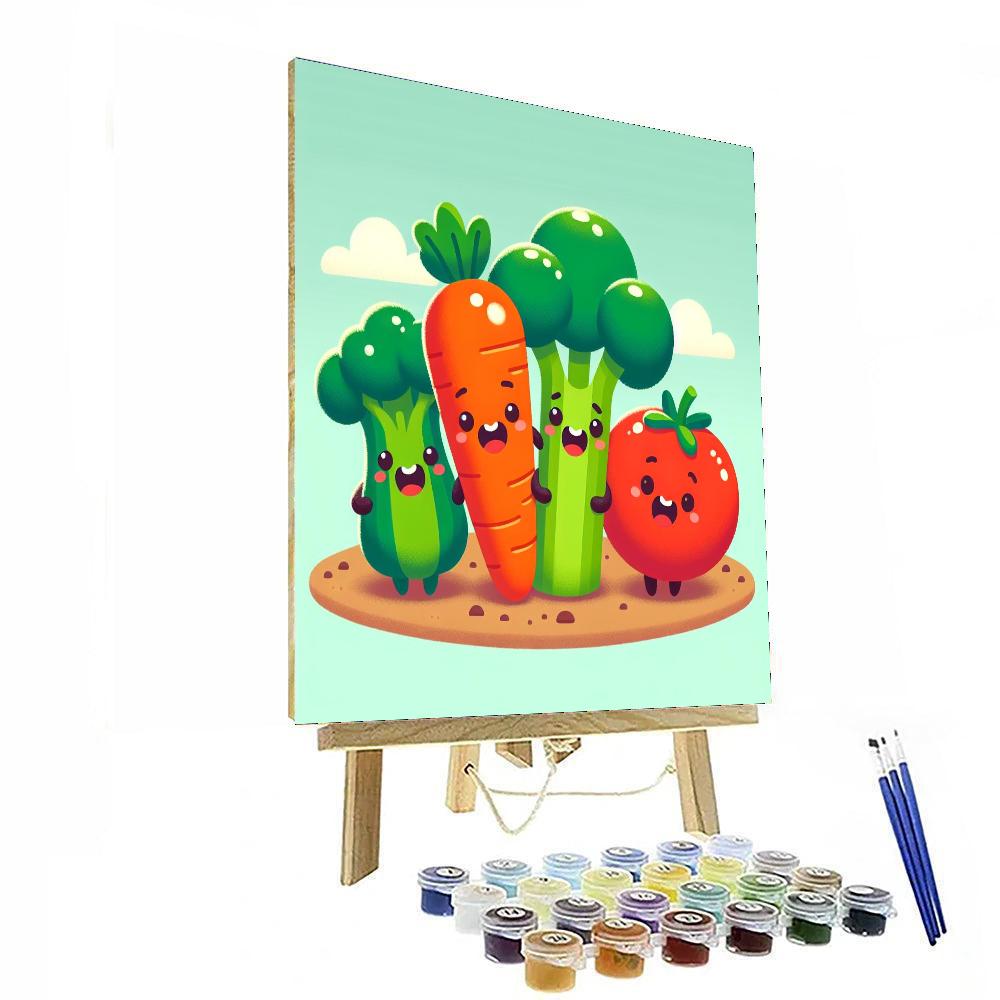 Vibrant Veggie Friends Paint By Number