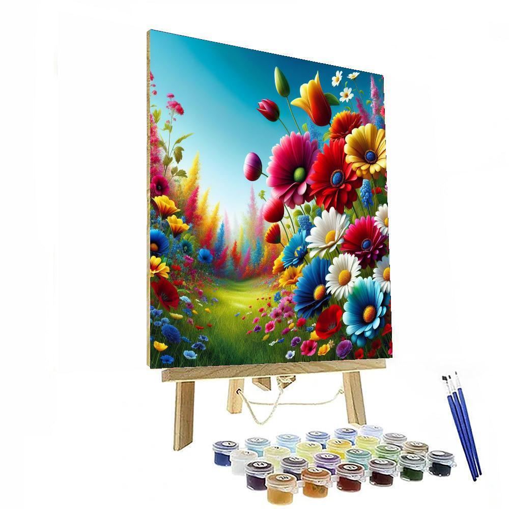 Serenade Of Spring Flowers Painting By Numbers Kit